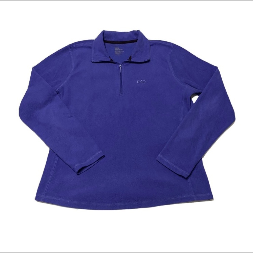 Vintage Purple Gap Fleece Quarter Zip Sweater